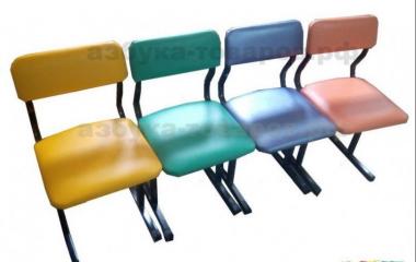 Галерея «Стулья школьные с мягкими сидениями для первоклассника. Школьная мебель.»
